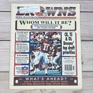 1993 Cleveland Browns News Illustrated NFL Pre-Draft Bledsoe/Strahan/Bettis VTG